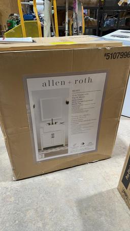 New 31in Vanity w/top, mirror & backsplash