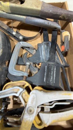 Box of misc clamps