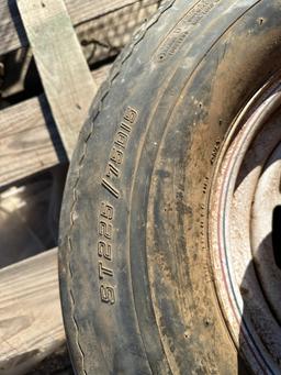 Tire & wheel, propane tank, hitch adapter &