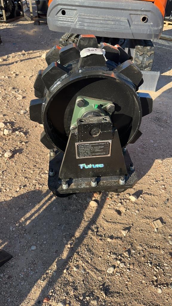 Compaction wheel for 305 excavator