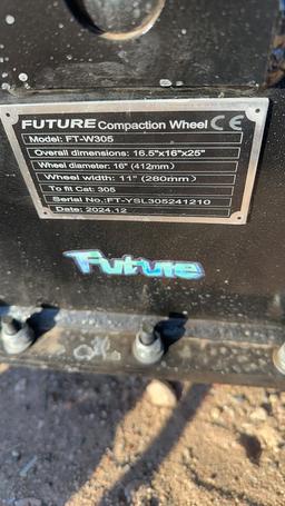 Compaction wheel for 305 excavator