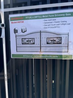 20' bi parting wrought Iron gate
