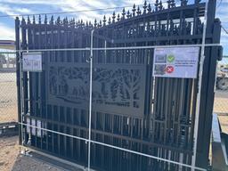 20' bi parting wrought Iron gate