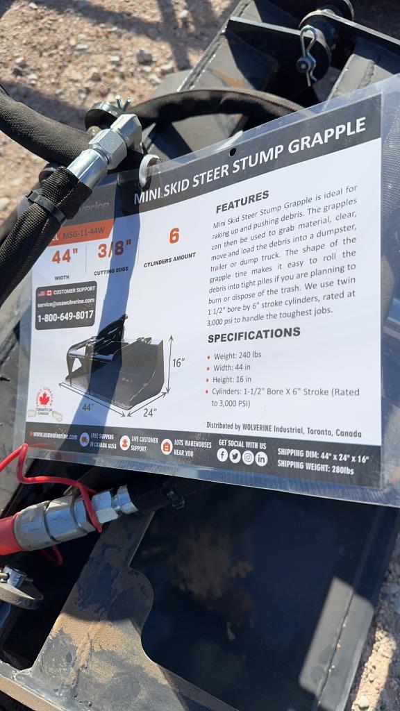 Wolverine 44" Mini Stump Grapple