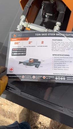 Wolverine brush cutter for skid steer