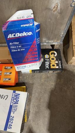 Large box of misc air filters