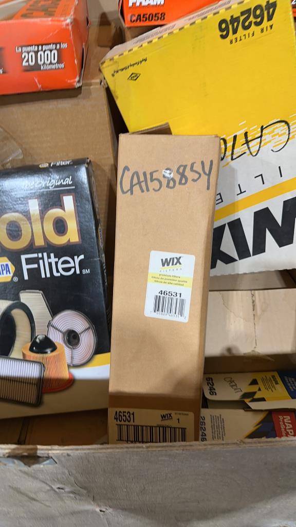 Large box of misc air filters