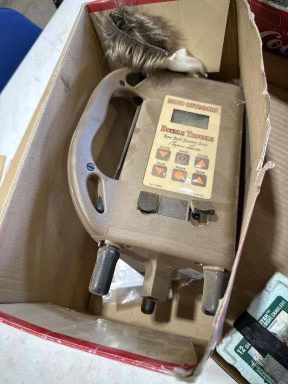 2 boxes of lights, fishing hooks & electric game