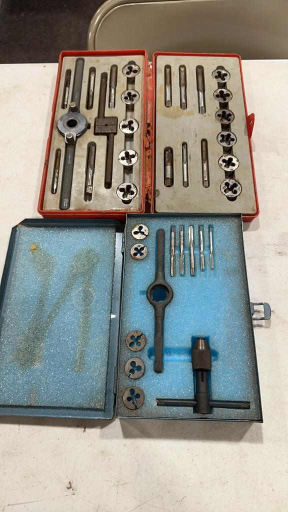 Lot of 2 tap & die sets