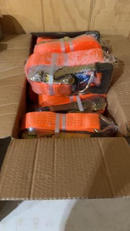 12pc 2” ratchet straps