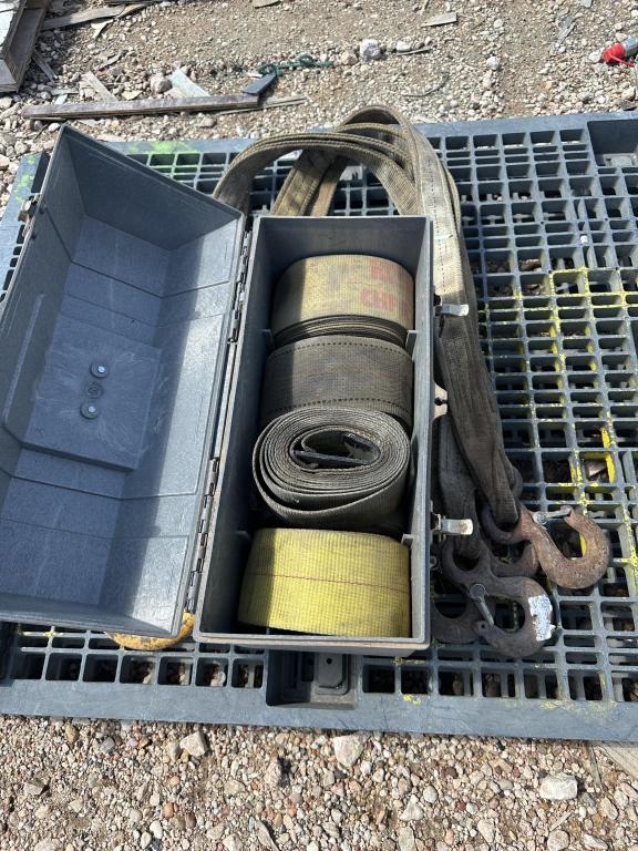 Toolbox w/straps & lift sling