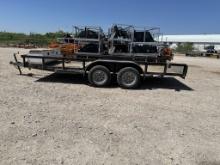 16’ utility trailer w/mounted toolbox