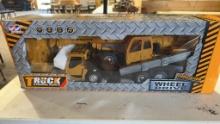 Toy cement mixer truck w/remote