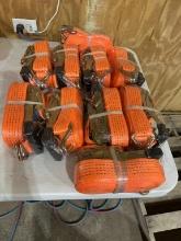 10pc 2” ratchet straps
