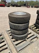 Set of 4—215/75R17.5 ties & wheels