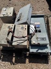 Pallet of (2) 50amp battery chargers, solar