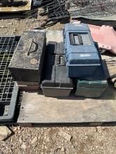 Lot of 5 toolboxes