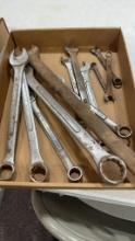 Box of combo wrenches
