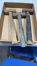 Lot of shop hammers