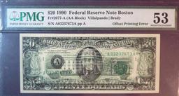 1990 $20 Federal Reserve Note