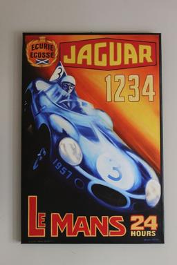 LeMans 24 Hours Jaguar - on Canvas