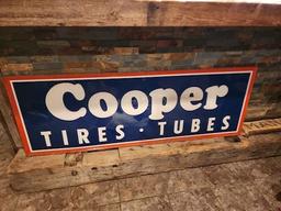 1960s Cooper Tin Self Framed Sign