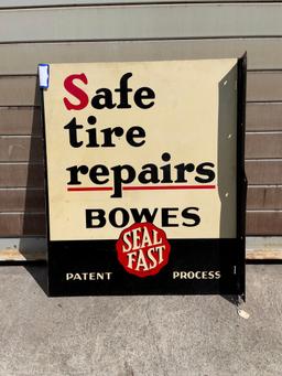 Bowes Safe Tire Repair Sign