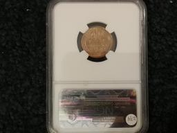 NGC 1952-D Wheat cent  in MS-65 RED