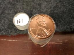 BU RED ROLL of 1959-D cents