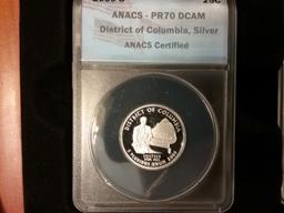 FULL ANACS 2009-S Silver Quarters