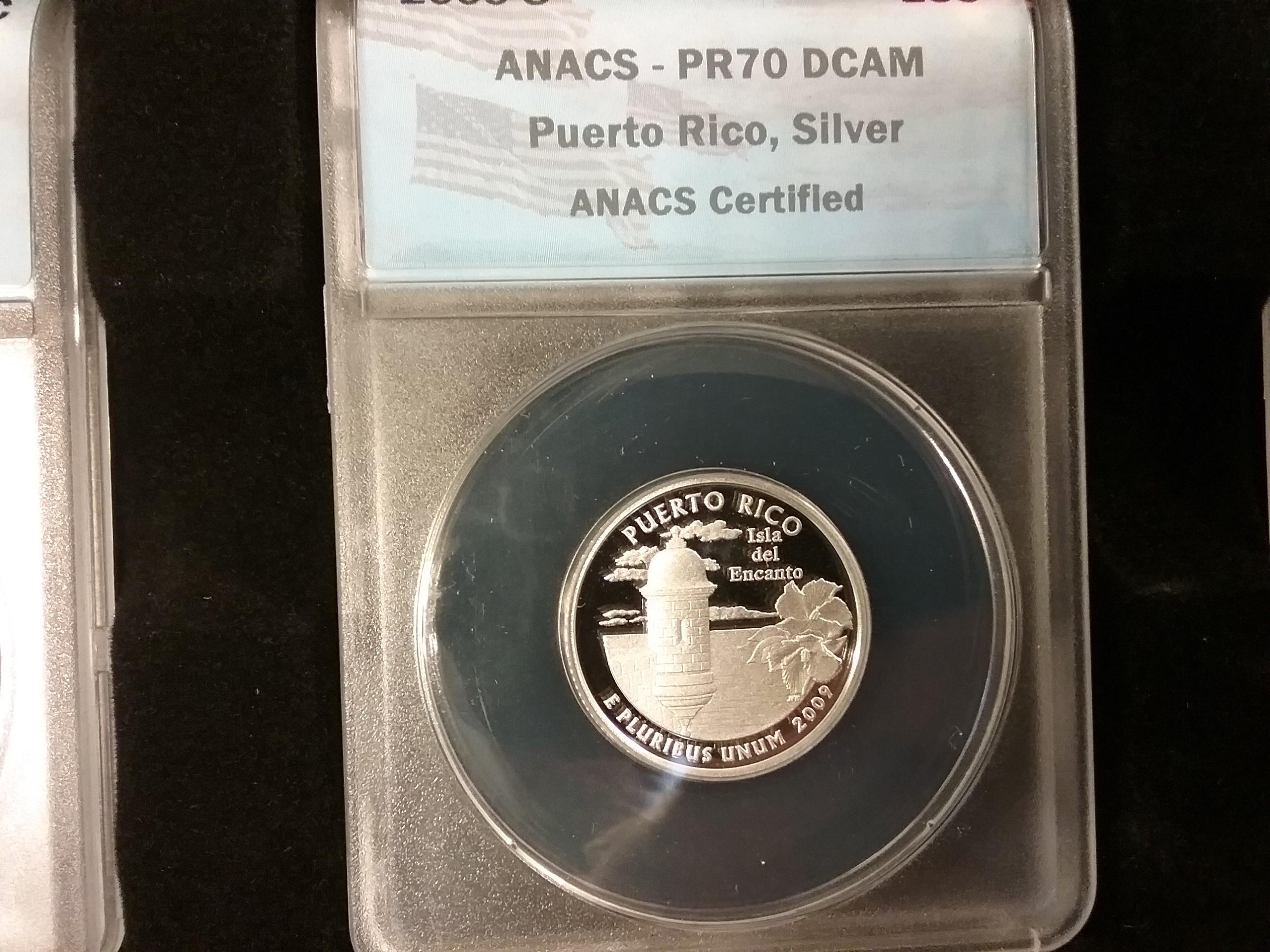 FULL ANACS 2009-S Silver Quarters