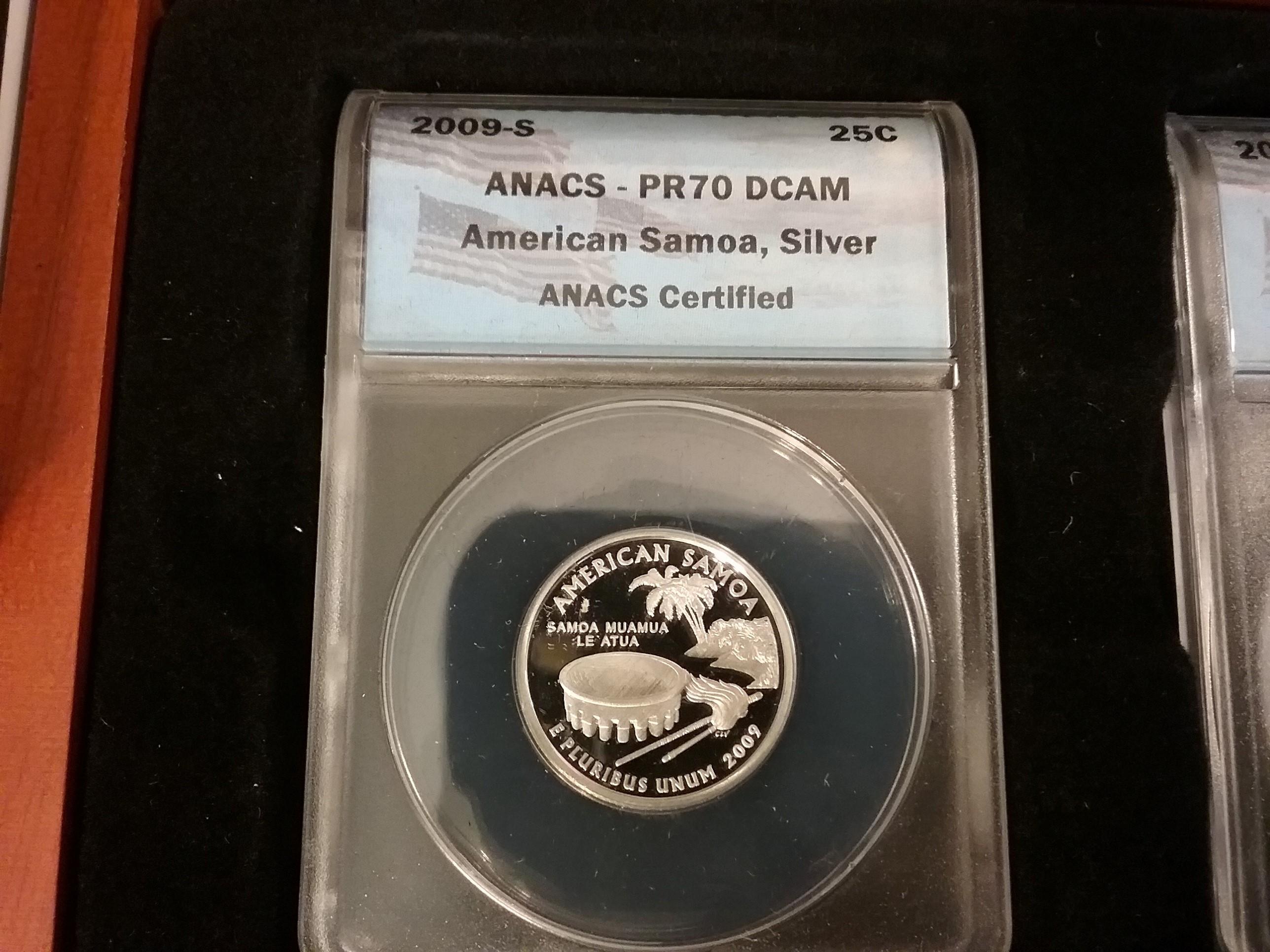 FULL ANACS 2009-S Silver Quarters