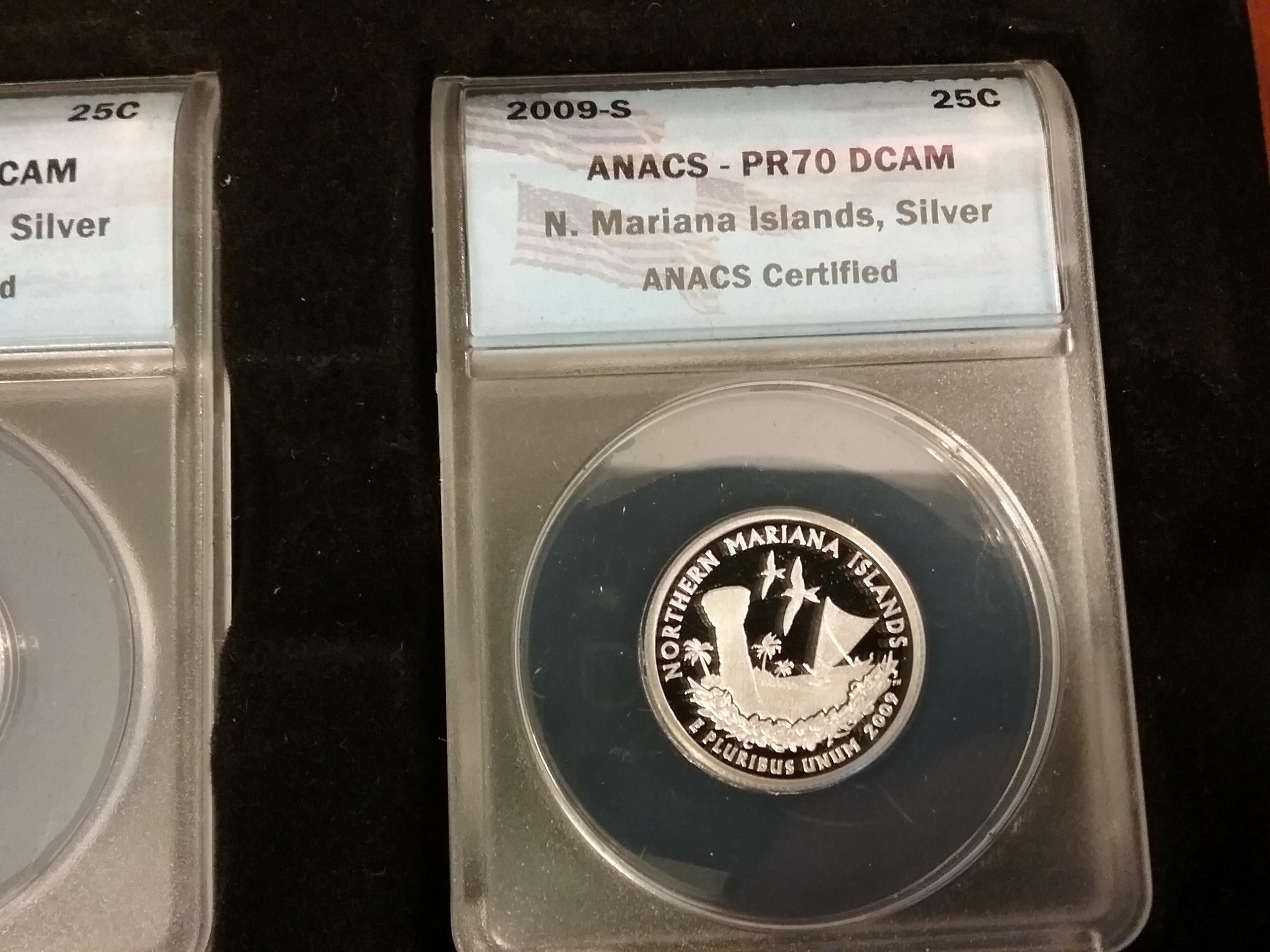 FULL ANACS 2009-S Silver Quarters