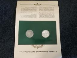 Kennedy Half Dollar Collection with Stamps