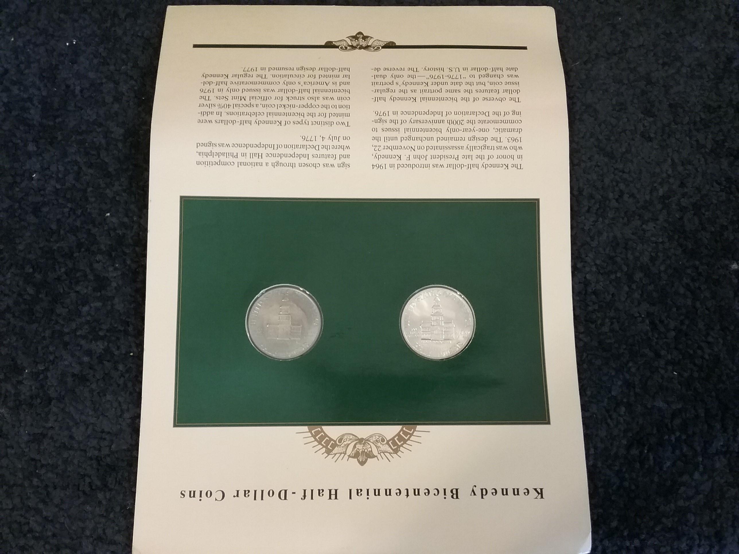 Kennedy Half Dollar Collection with Stamps