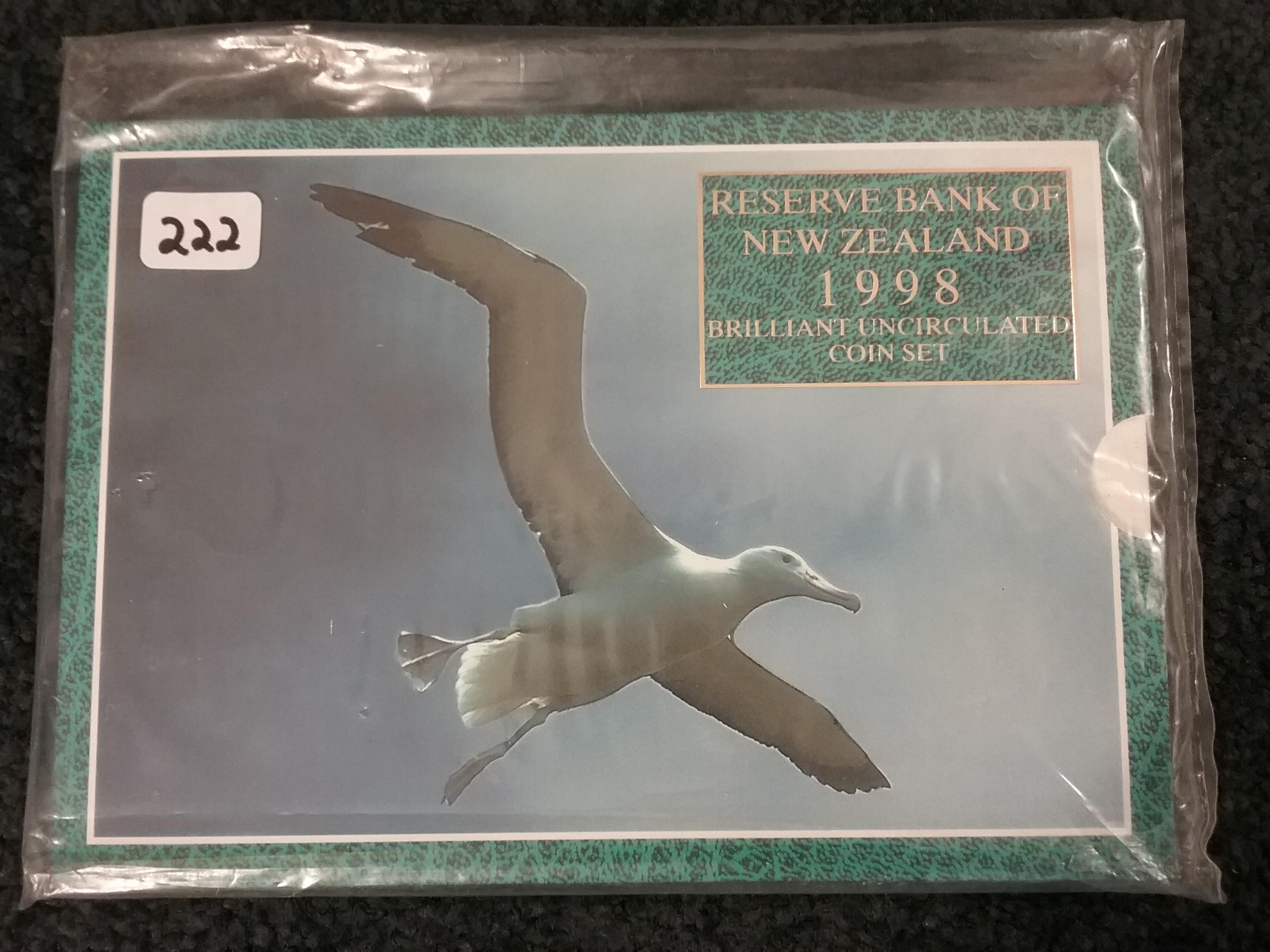 1998 New Zealand BU Coin Set