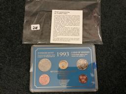 1993 Sweden coin set