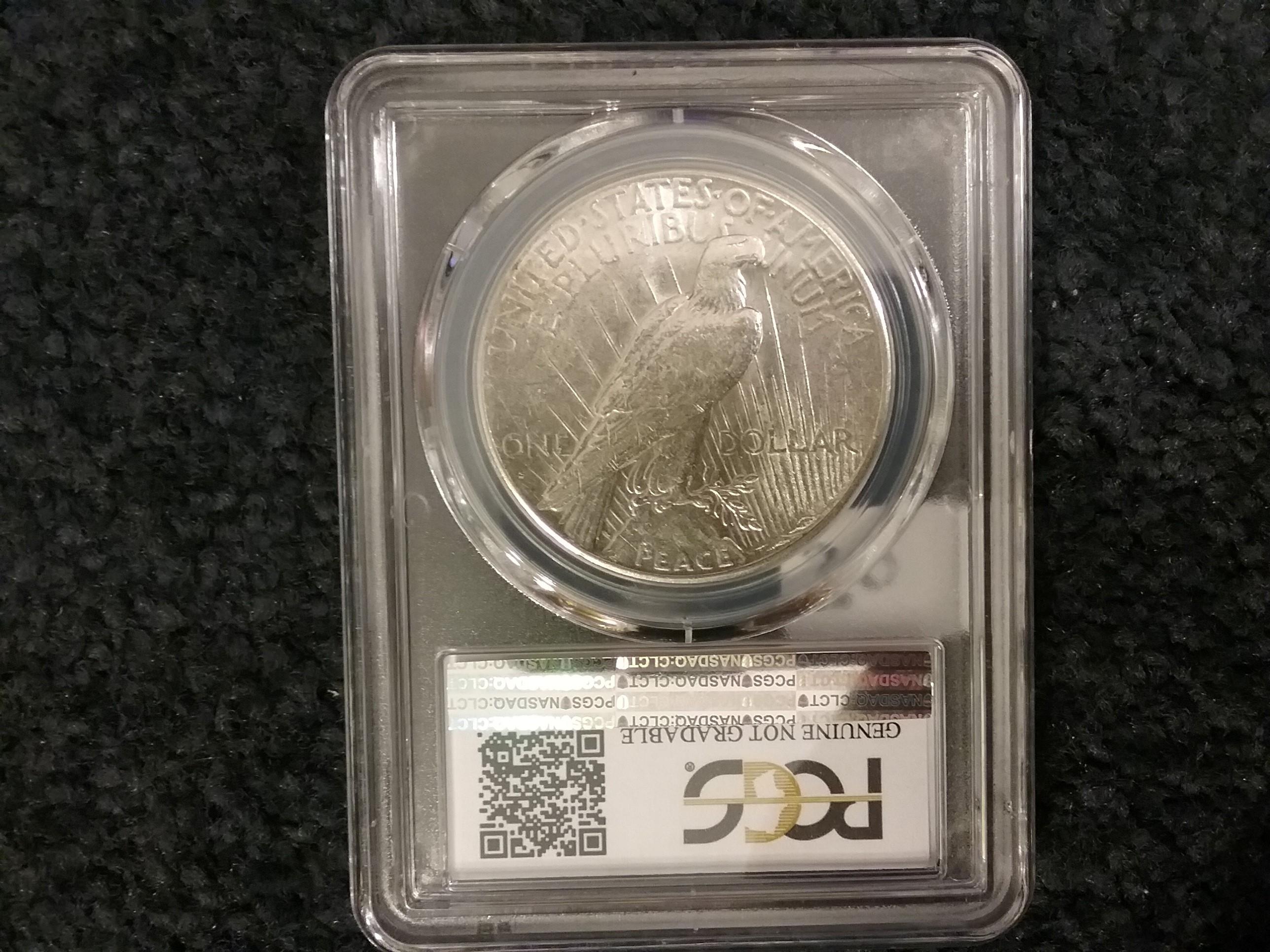 PCGS 1926-S Peace Dollar in AU-Details