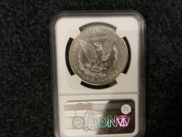 NGC 1896-O Morgan Dollar in About Uncirculated-details