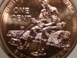 Variety Coin 2009 WDDR-001 Lincoln Cent BU RED