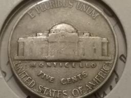 KEY Variety Coin 1939 Double Die Reverse Jefferson Nickel