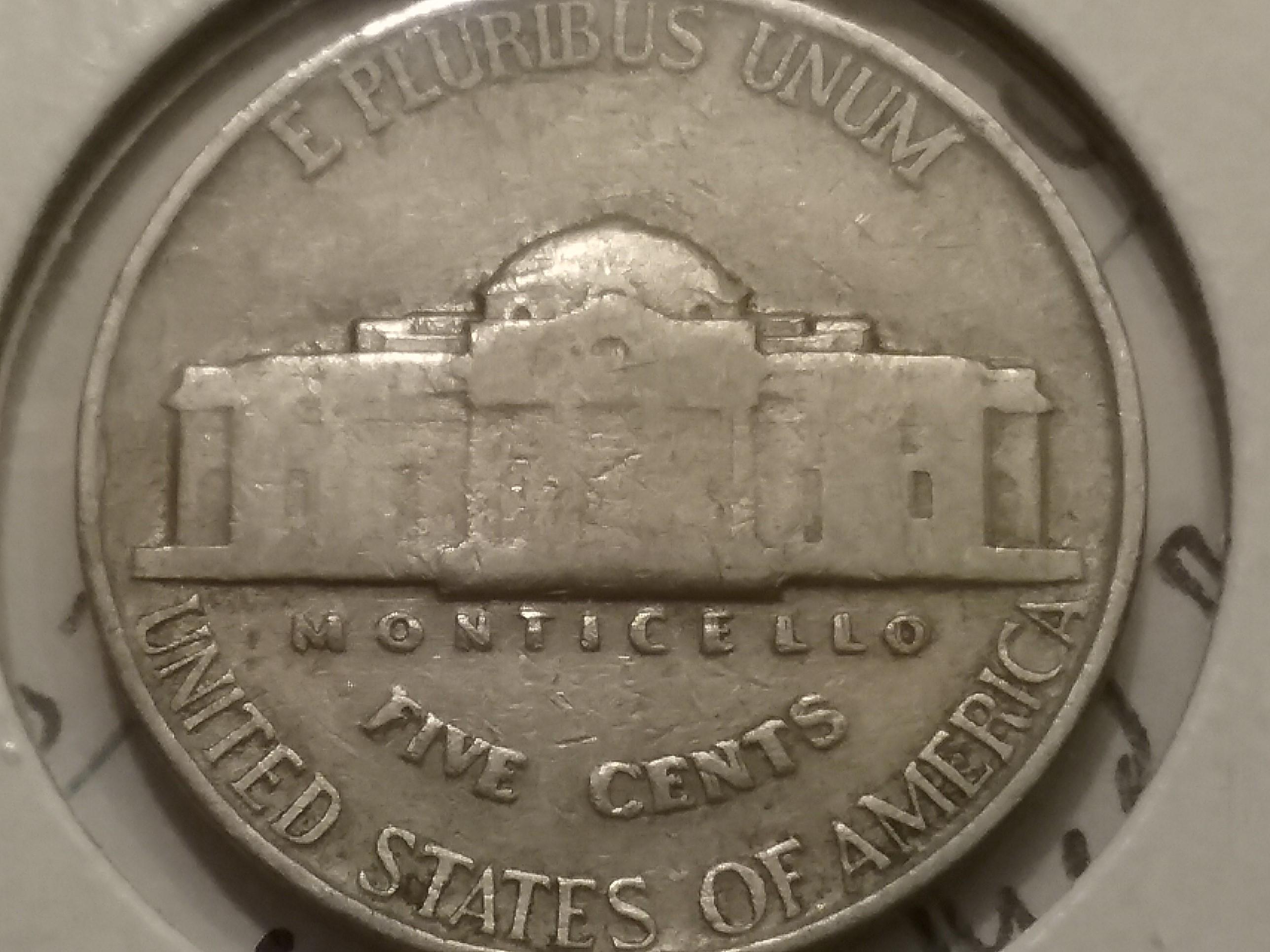 KEY Variety Coin 1939 Double Die Reverse Jefferson Nickel