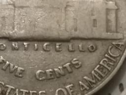 KEY Variety Coin 1939 Double Die Reverse Jefferson Nickel