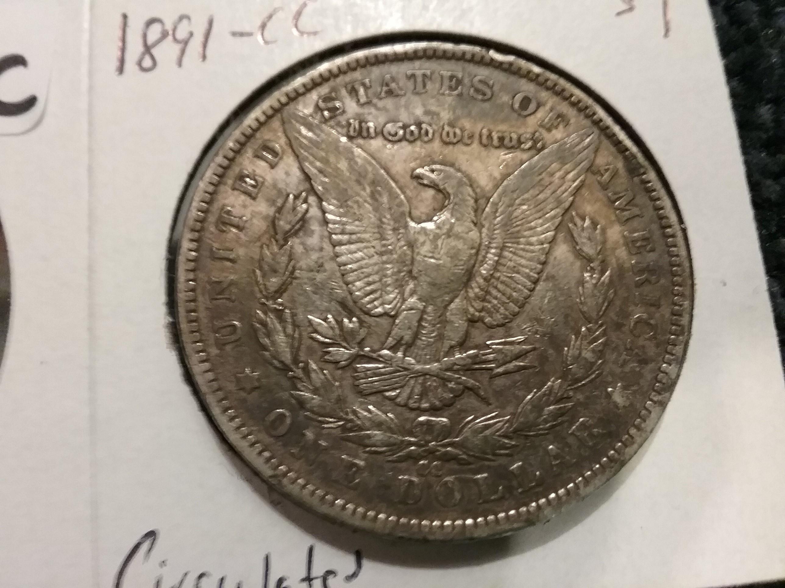 1891-CC Morgan Dollar