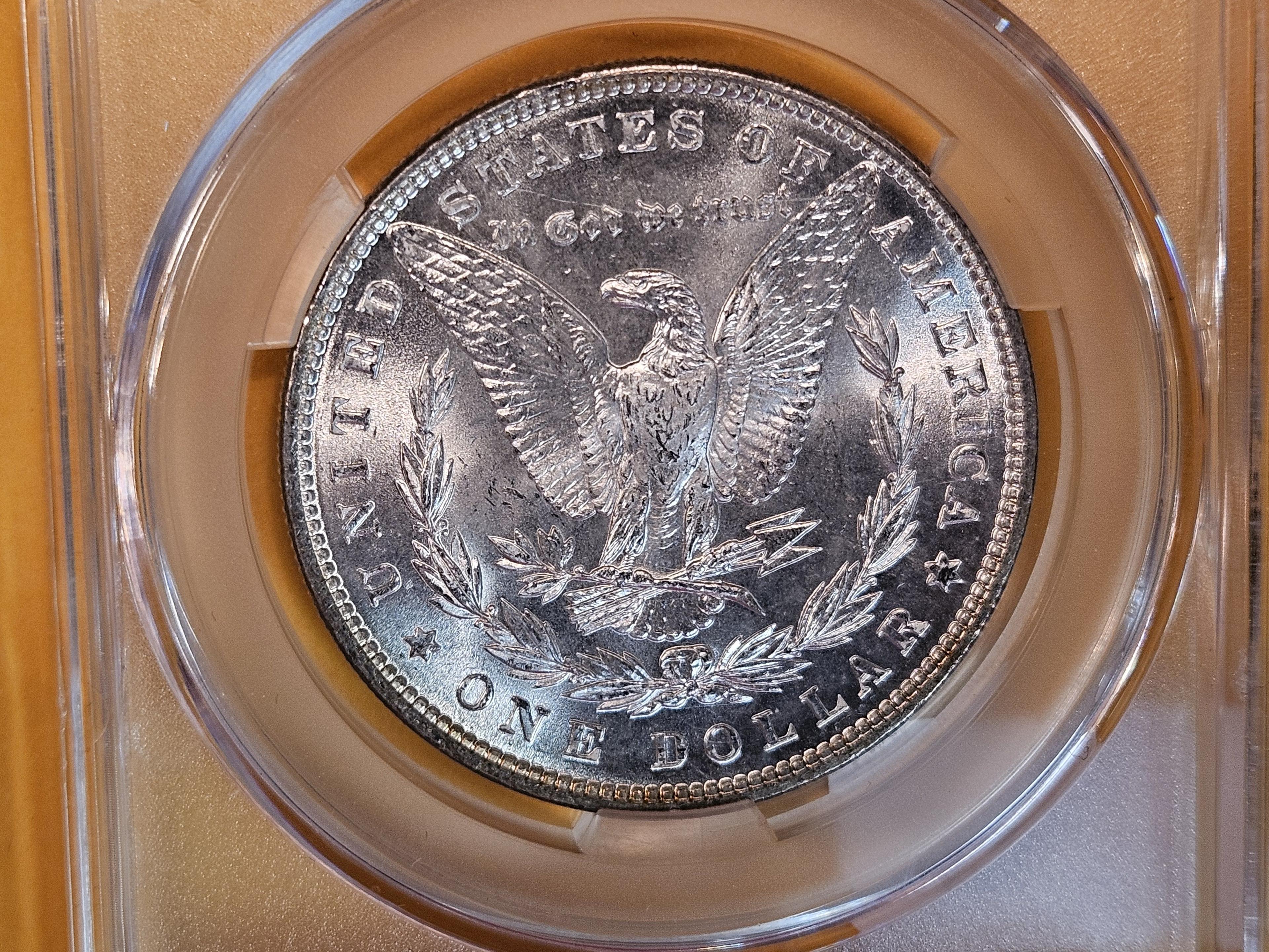 CAC! CAC-graded 1886 Morgan Dollar in Mint State 62