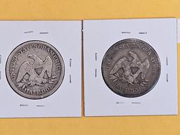 1853 and 1854-O Seated Liberty Half Dollars