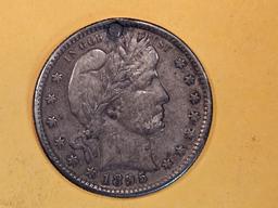 Better date 1895-S Barber Quarter