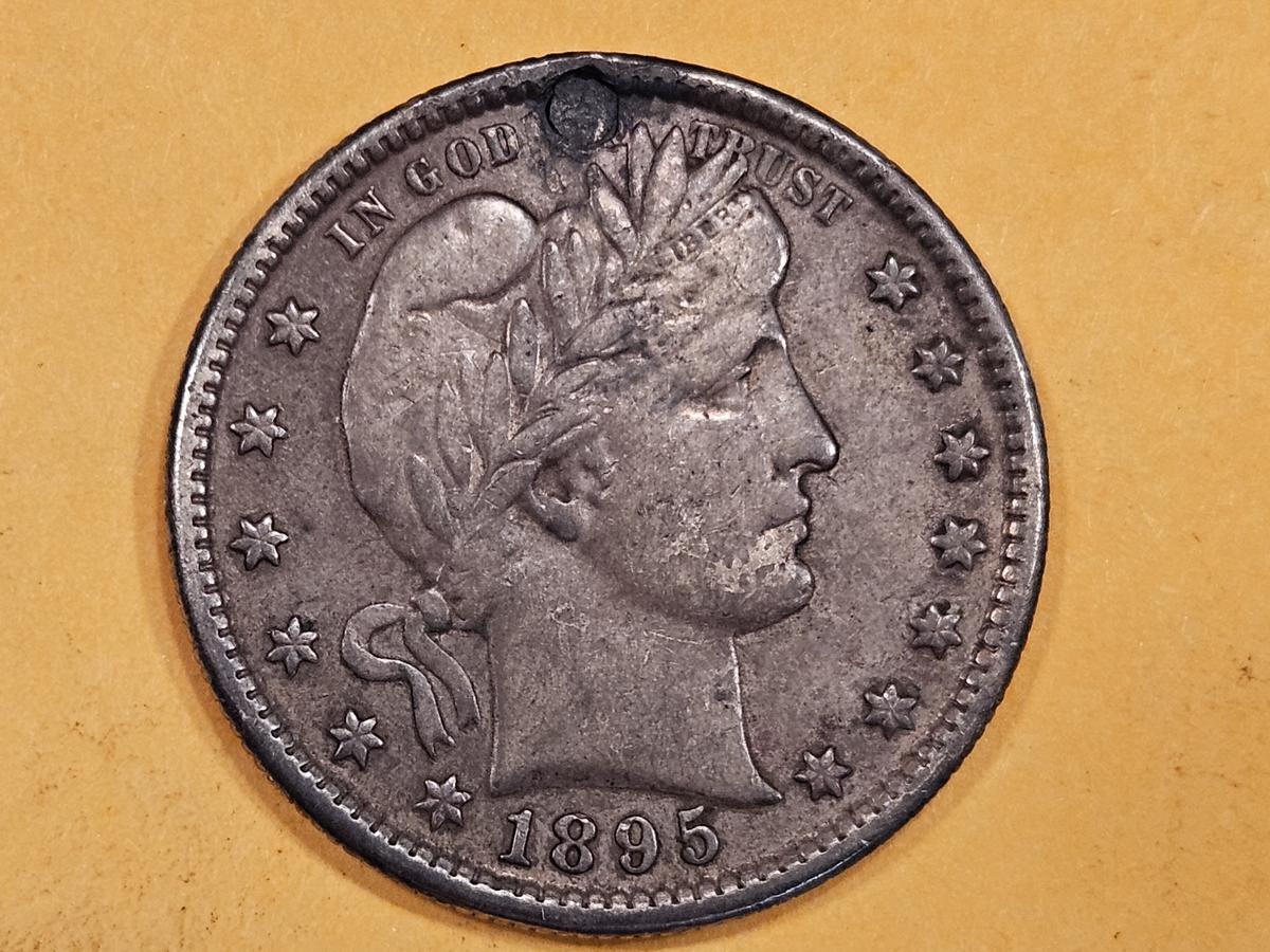 Better date 1895-S Barber Quarter