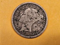 1873 British shilling