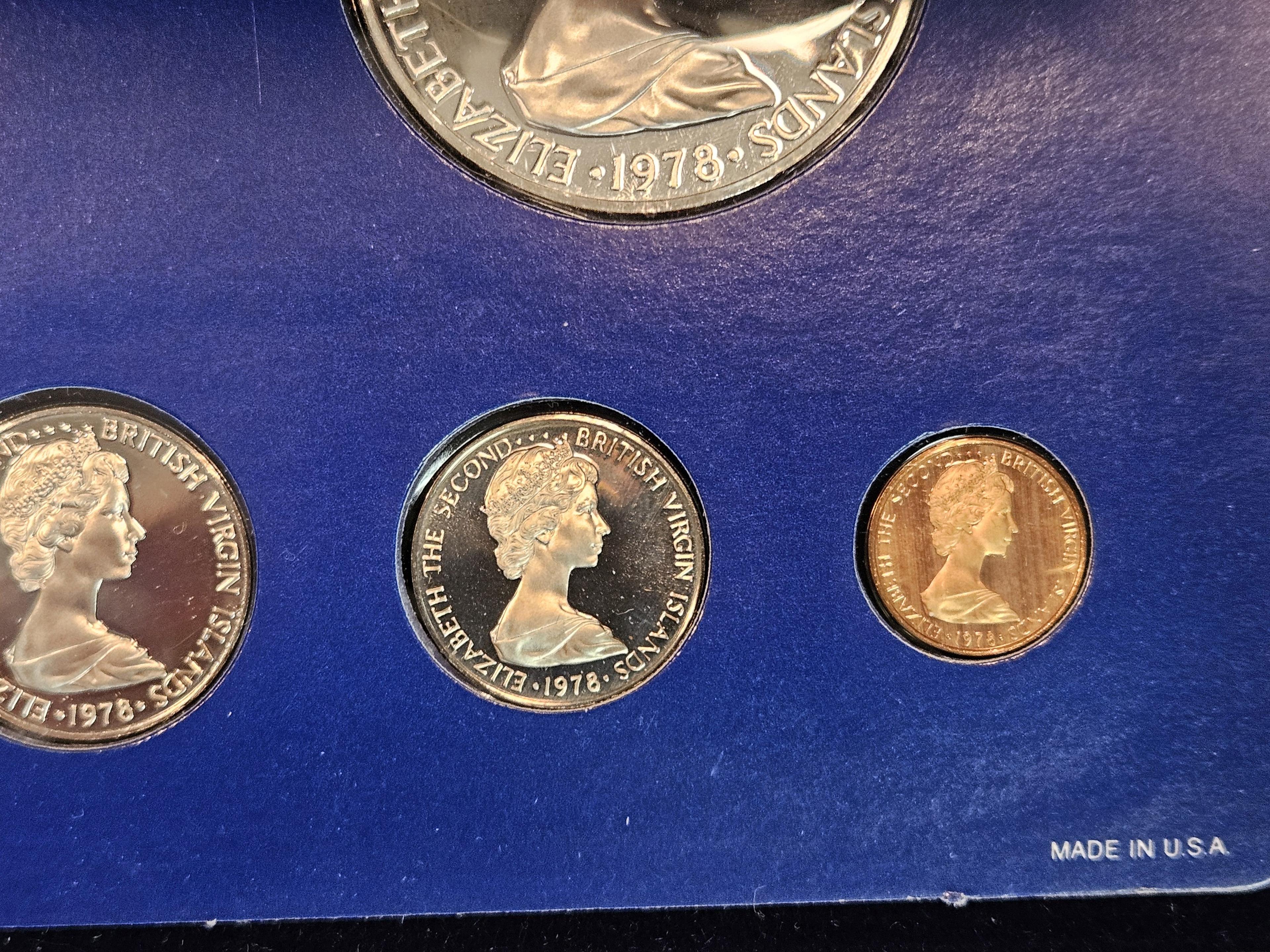 Very Pretty 1978 Coinage of the British Virgin Islands SILVER 6-coin set